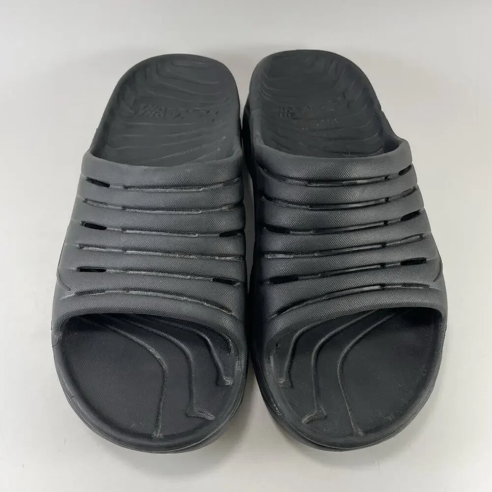 Hoka One One Ora Recovery 2 Mens Size 8 Black Foam Cushion Comfort Swim Slides